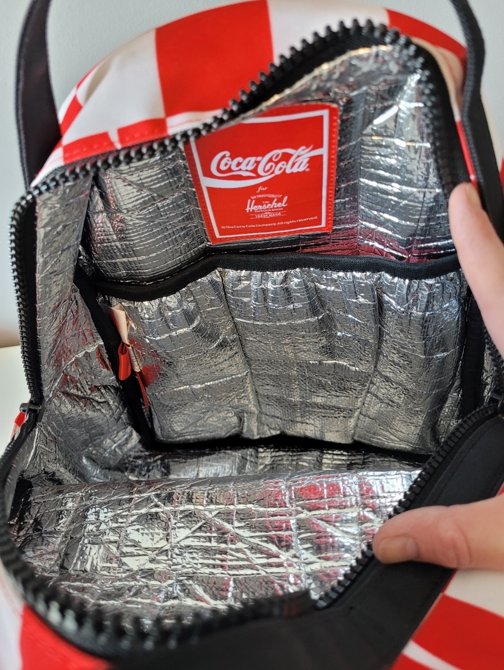 Herschel X Coca Cola Limited Edition Nova Mid-Volume Cooler Backpack, VGUC - Picture 10 of 11